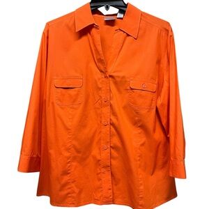 Chico’s Size 3 Orange blouse